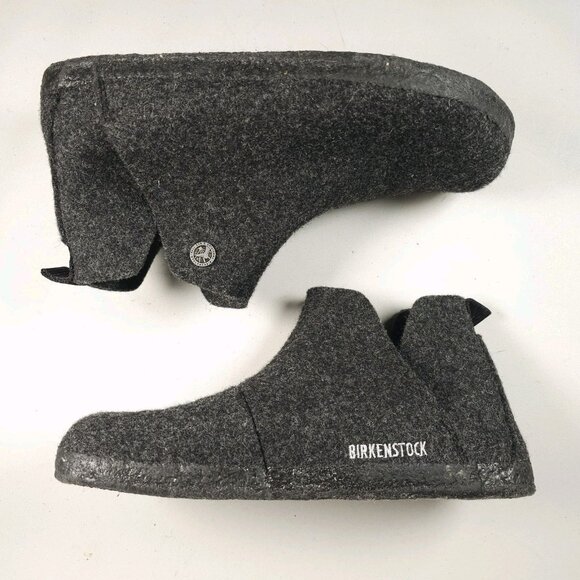 BIRKENSTOCK Andermatt Wool Felt Slipper Boot Anthracite Gray Narrow EU 38 main image 8